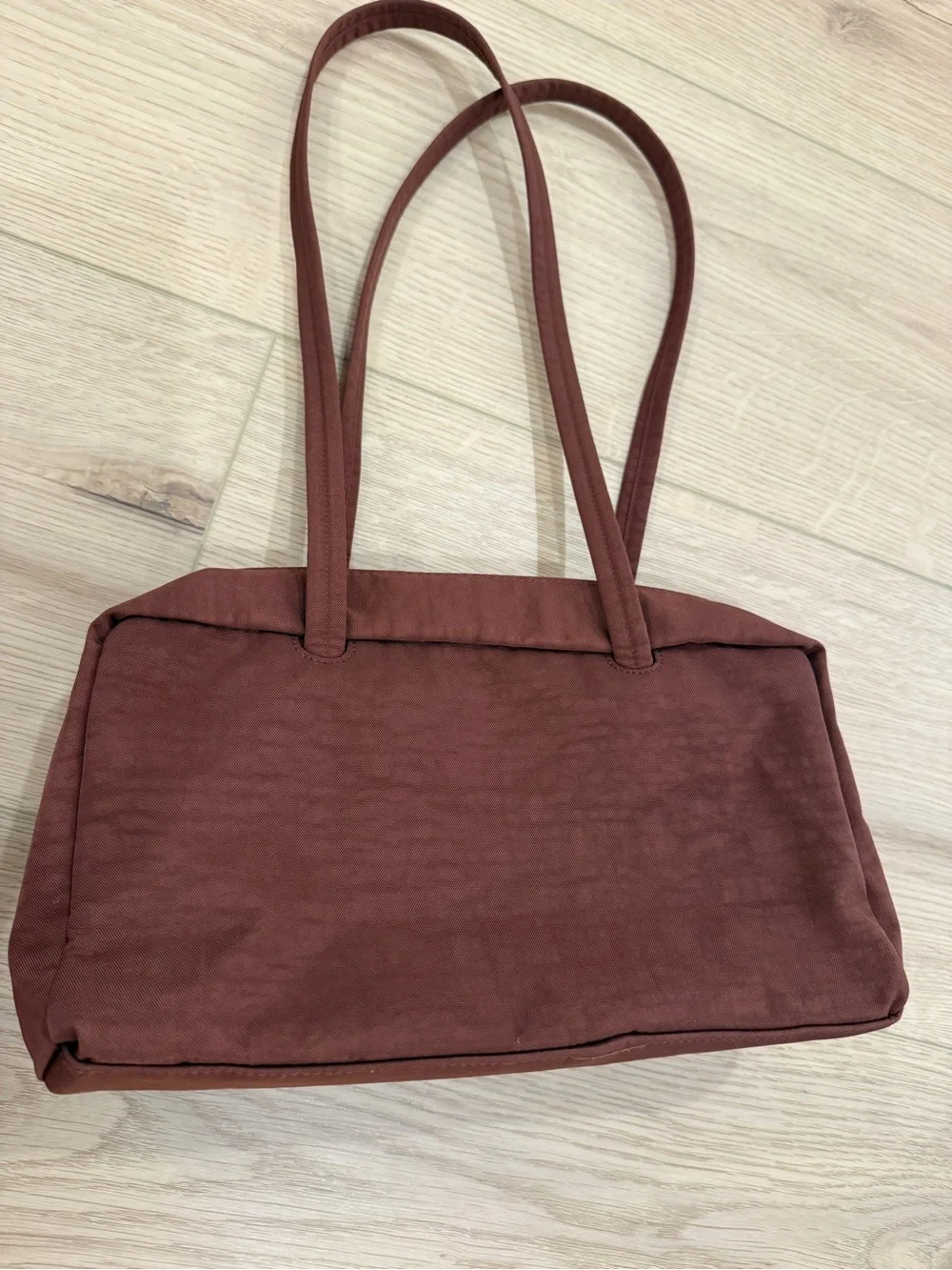 BAGGU Mahogany Nylon Bowler Bag